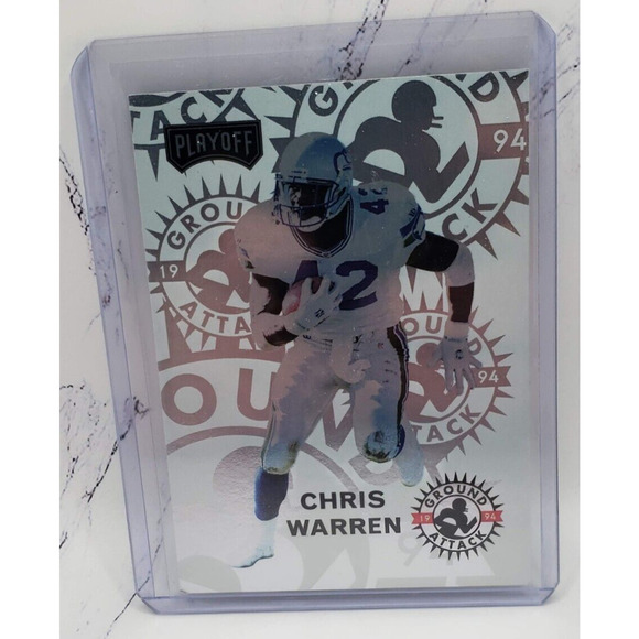 Other - 1994 Playoff Ground Attack Chris Warren Seattle Seahawks #258